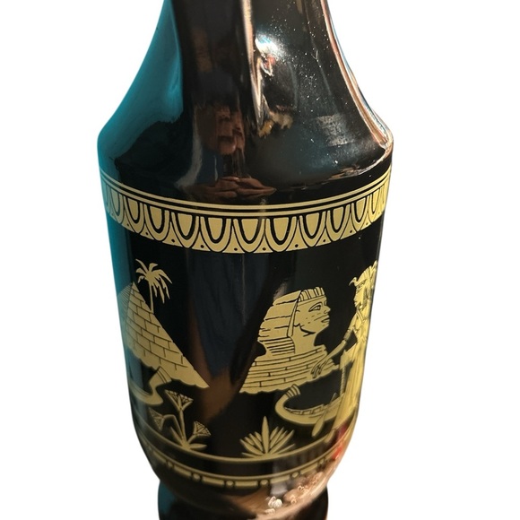 Vintage 1962 Bottle/Vase/Decantur with Handles, Jim Beam, Cleopatra Design - Picture 4 of 6